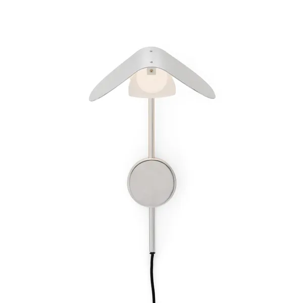 Wing Wall Lamp Polished Aluminum