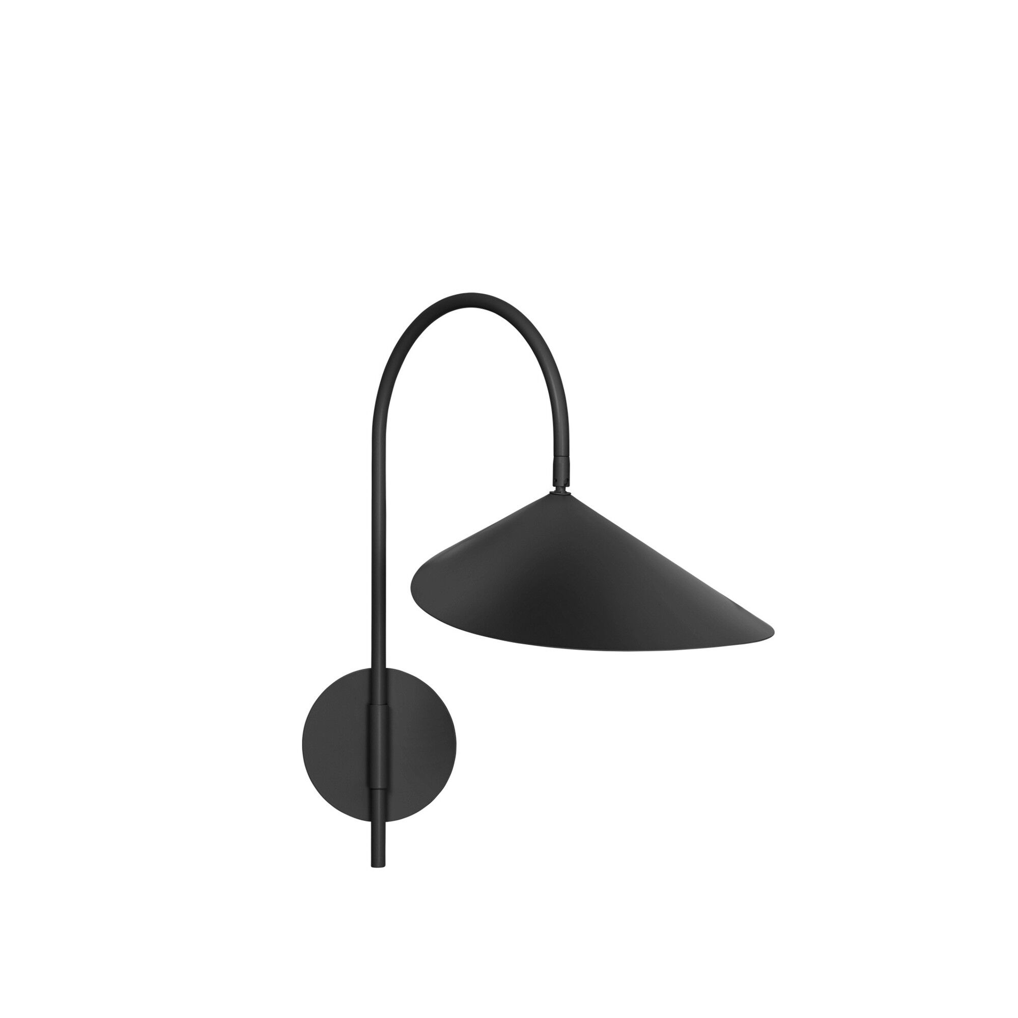 Arum Vridbar V&auml;gglampa Fastkopplad Svart