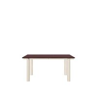 Atura Dining Table 160x90 Light Cashmere/ Burgundy