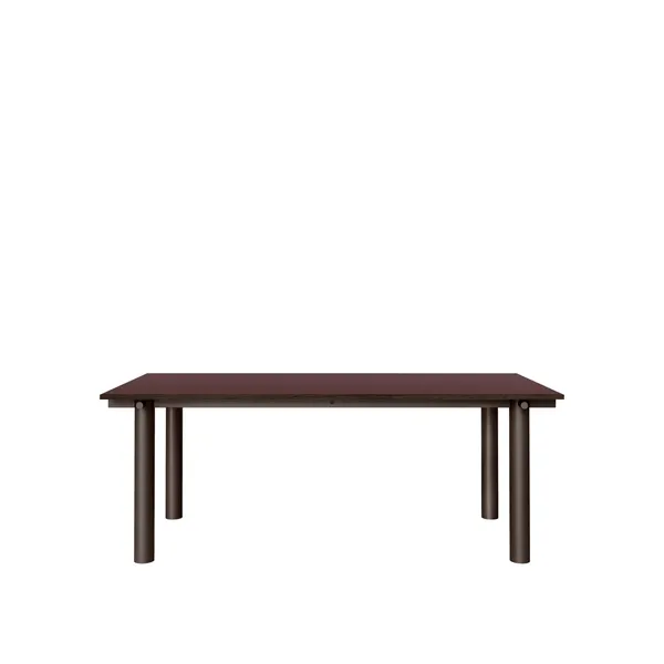 Atura Dining table 200x90 Dark Chocolate/ Burgundy