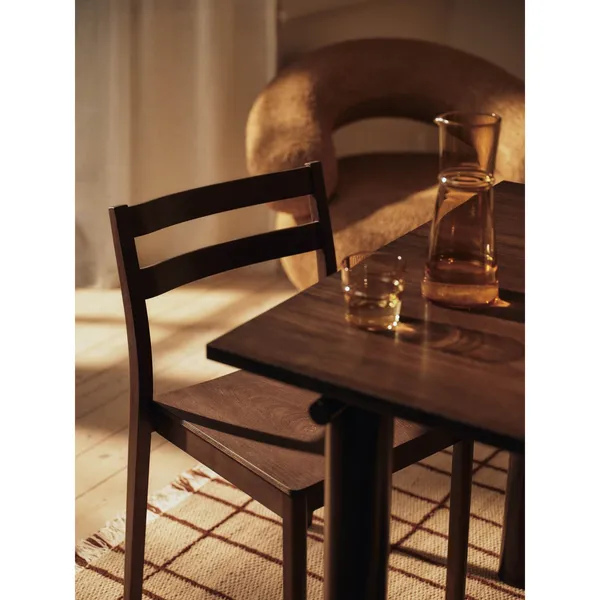 Atura Dining Table 200x90 Dark Chocolate/Dark Stained Oak