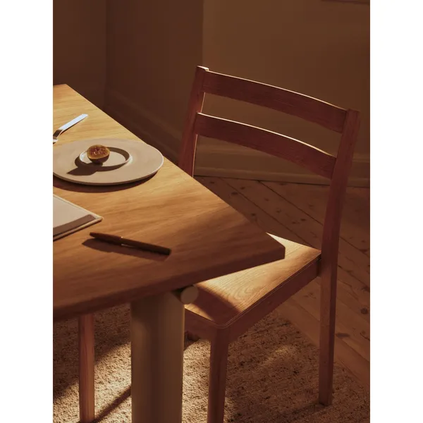 Atura Dining Table 200x90 Light Cashmere/Oak Veneer