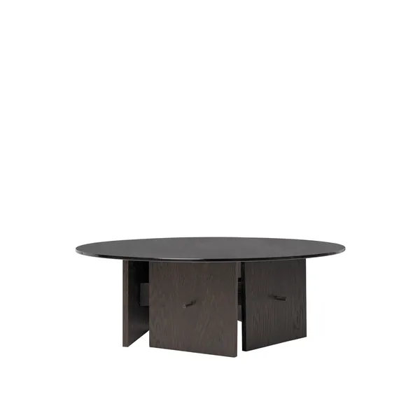 Aukko Coffee Table Tinted Glass/Dark Stained Oak