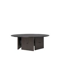 Aukko Coffee Table Tinted Glass/Dark Stained Oak