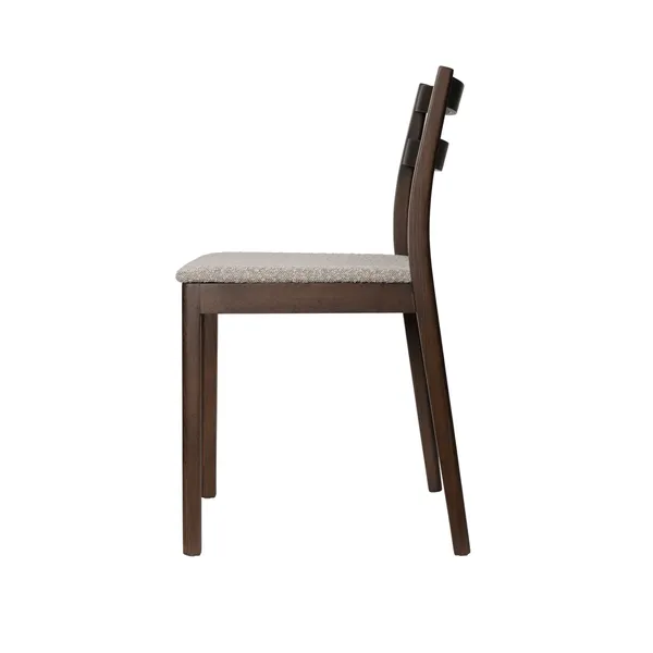 Boda Dining Chair Rugged Bouclé/Dark Stained Beech/Natural