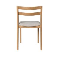 Boda Dining Chair Rugged Bouclé/Natural Oak/ Off White