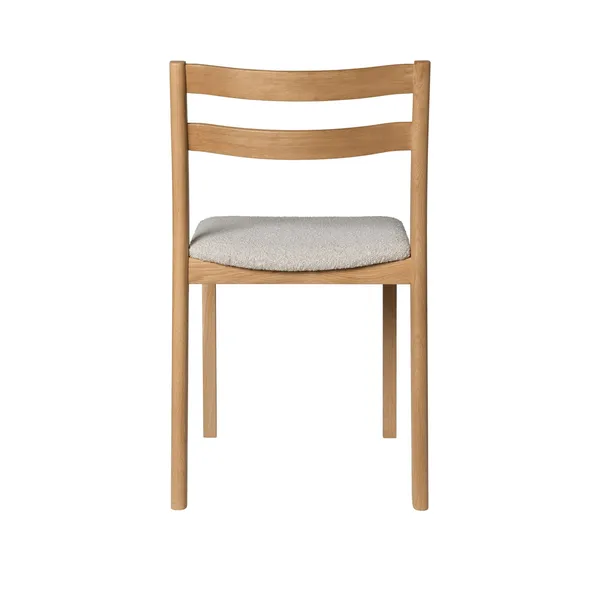 Boda Dining Chair Rugged Bouclé/Natural Oak/ Off White