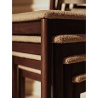 Boda Dining Chair Soft Bouclé/Dark Stained Beech/Natural