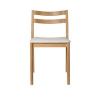 Boda Dining Chair Staple/Natural Oak/ Off White