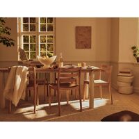 Boda Dining Chair Staple/Natural Oak/ Off White
