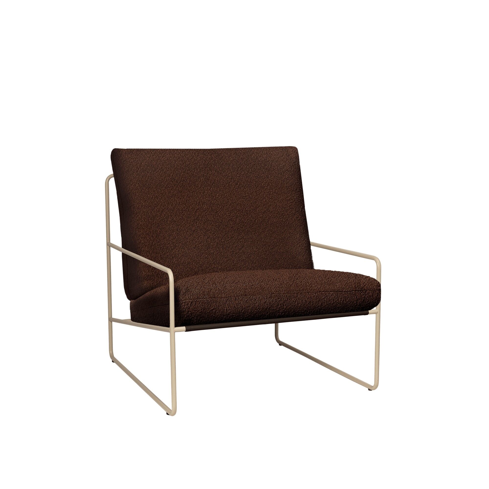 Desert 1-seters sofa Pure Bouclé/Cashmere/Chestnut