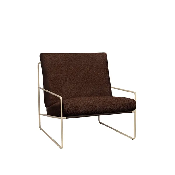 Desert 1-Seater Sofa Pure Bouclé/Cashmere/Chestnut