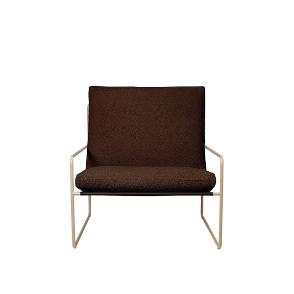 Desert 1-Seater Sofa Pure Bouclé/Cashmere/Chestnut