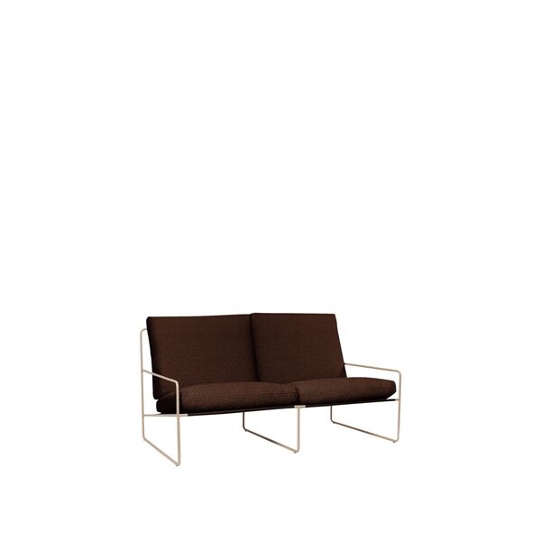Desert 2-Seater Sofa Pure Bouclé/Cashmere/Kastanje