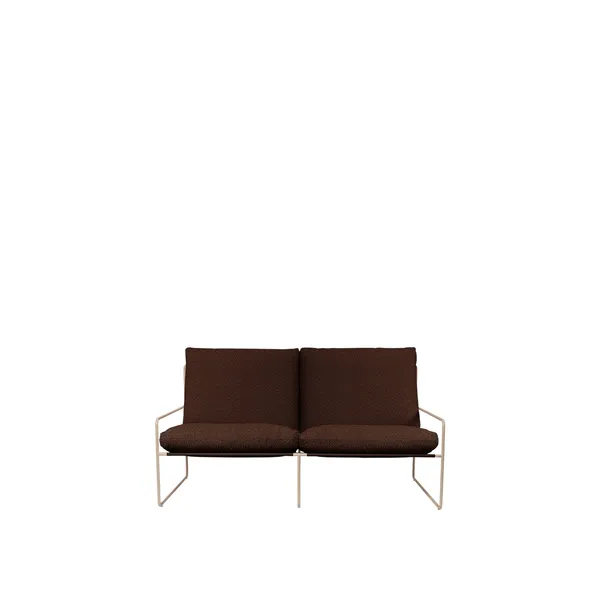 Desert 2-Seater Sofa Pure Bouclé/Cashmere/Chestnut