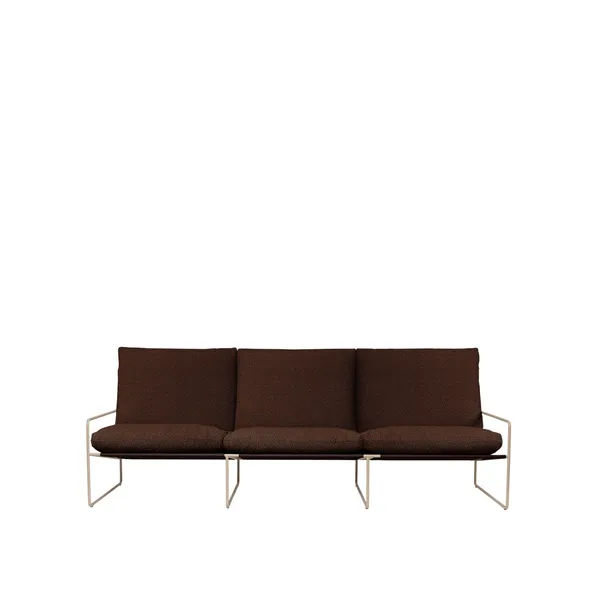 Desert 3-Seater Sofa Pure Bouclé/Cashmere/Chestnut