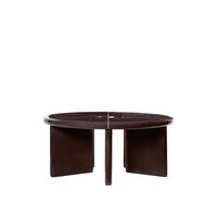 Deya Coffee Table Ø47 Chestnut Brown