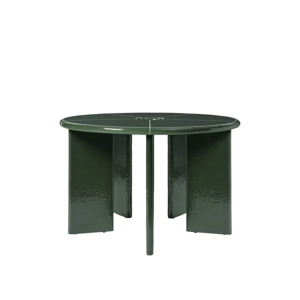 Deya Dining Table Ø120 Dark green