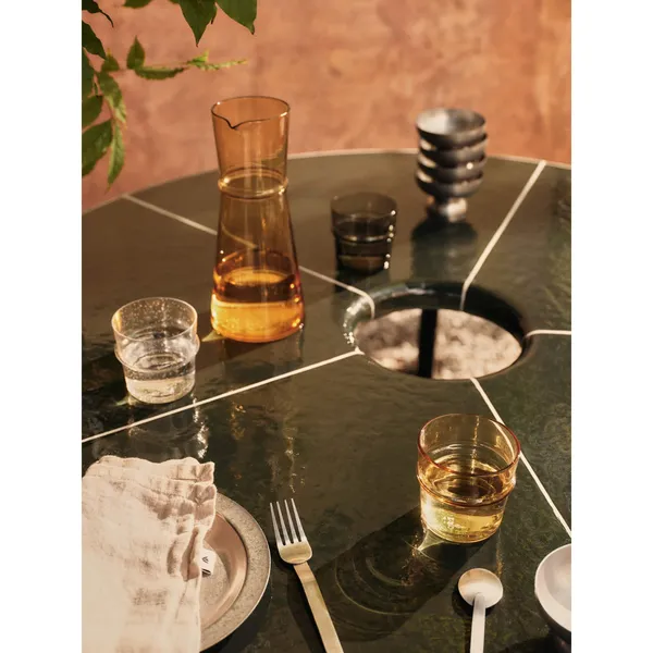 Deya Dining Table Ø120 Dark green