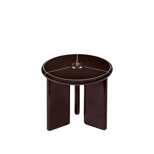 Deya Side Table Ø47 Chestnut Brown