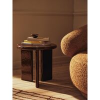 Deya Side Table Ø47 Chestnut Brown