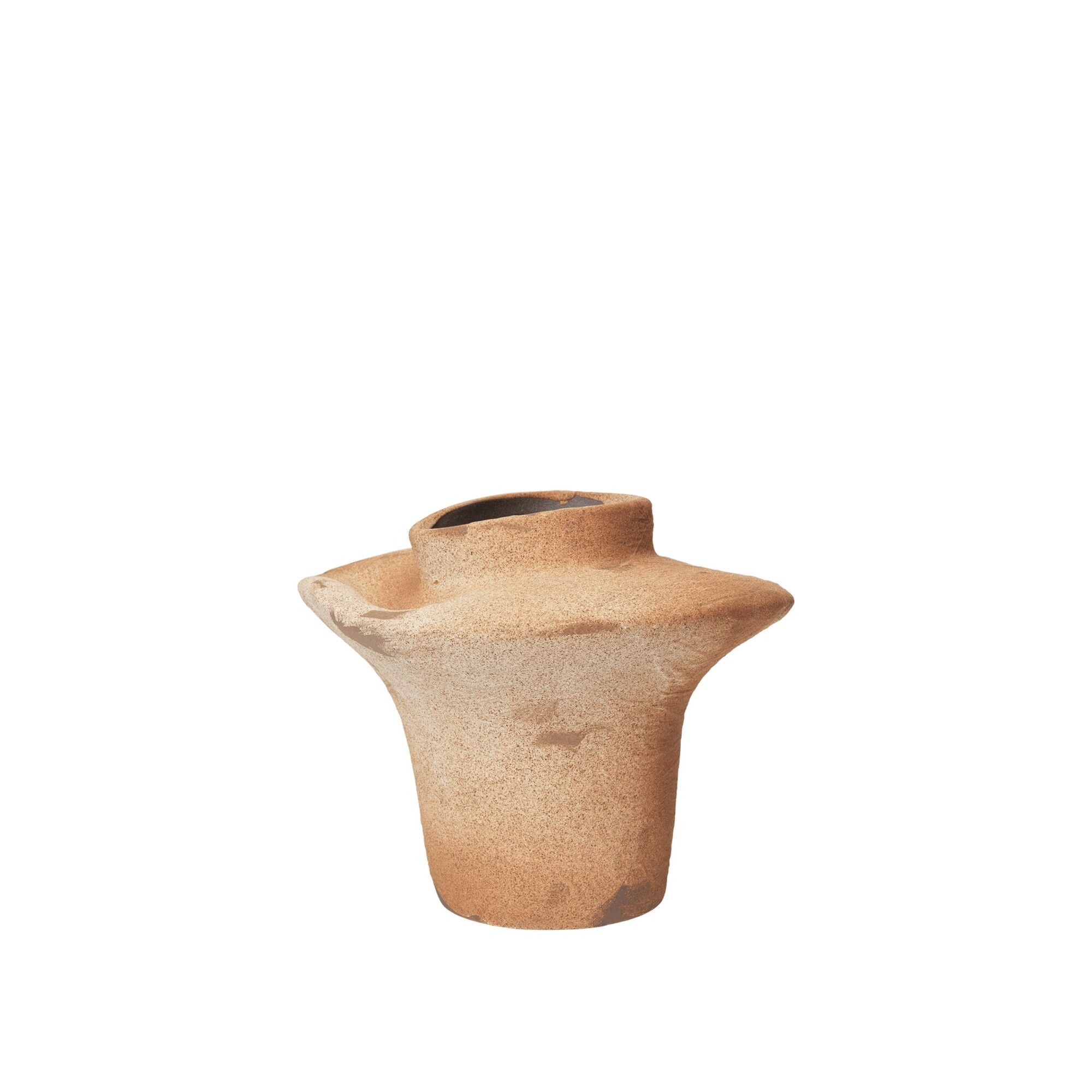 Vase Evio H22 Terre d'ombre brûlée