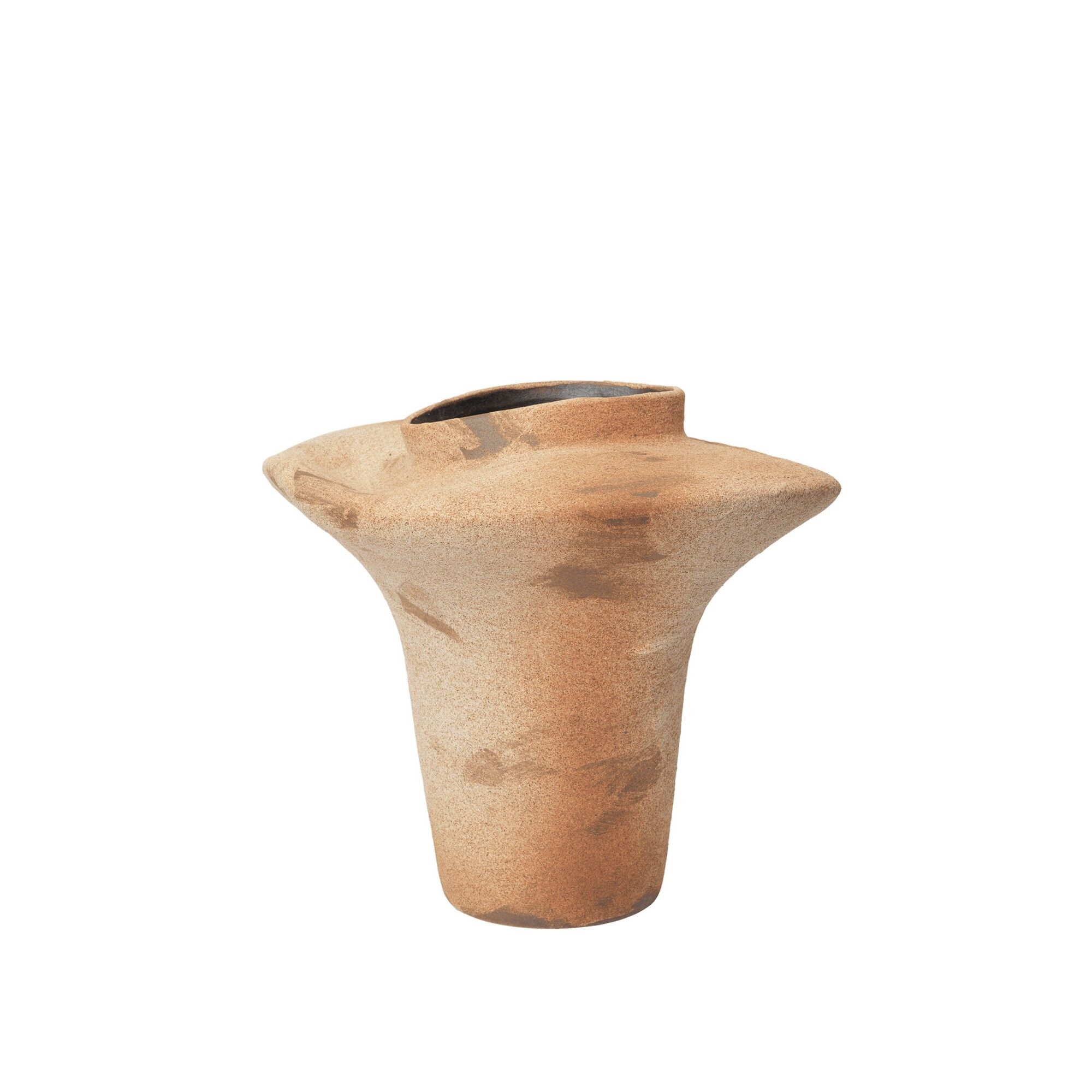Evio Vase H35 Brent Umber