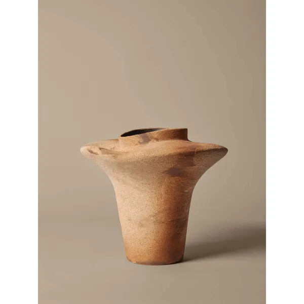 Evio Vase H35 Burnt Umber