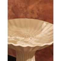Fountain Pedestal Bowl Ivory