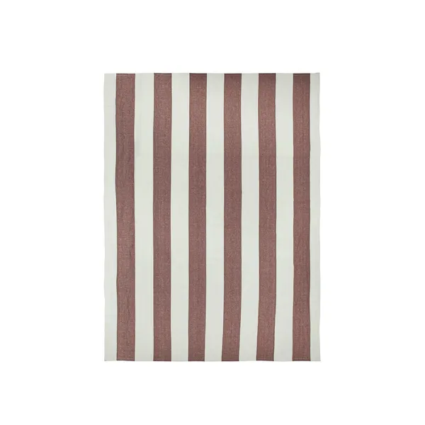 Hale Tablecloth L240 Chestnut/Frosted Lime