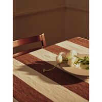 Hale Tablecloth L240 Chestnut/Frosted Lime