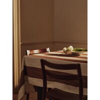 Hale Tablecloth L240 Chestnut/Frosted Lime