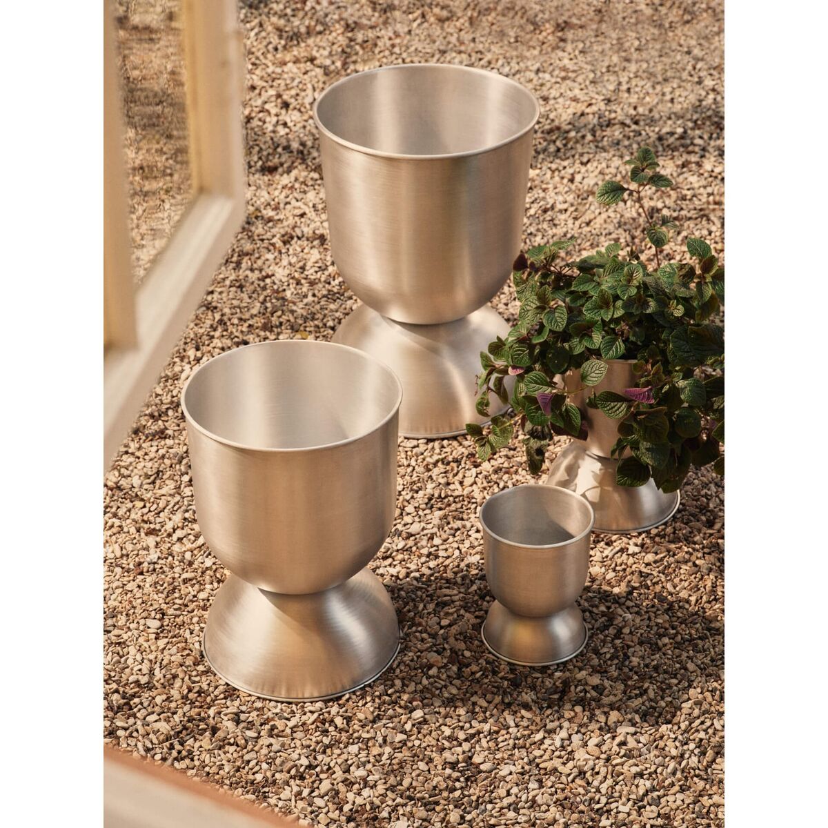 zandloperpot, Klein, van Aluminium