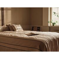 Lattice Offset Cushion Cover Rectangular Off White/ Black