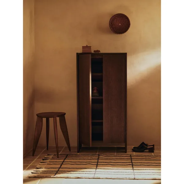 Parcel Hall Cabinet H110 Dark Stained Oak