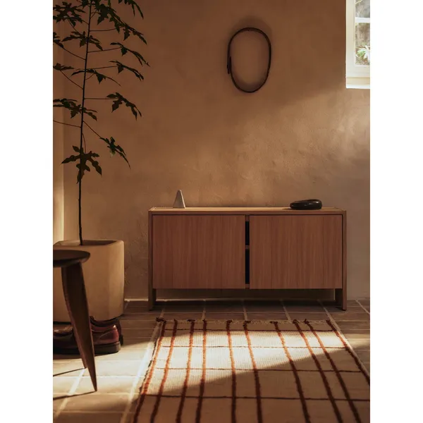Parcel Hall Cabinet H50 Dark Stained Oak