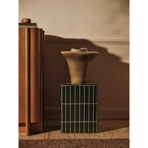 Pillar Side Table Dark green