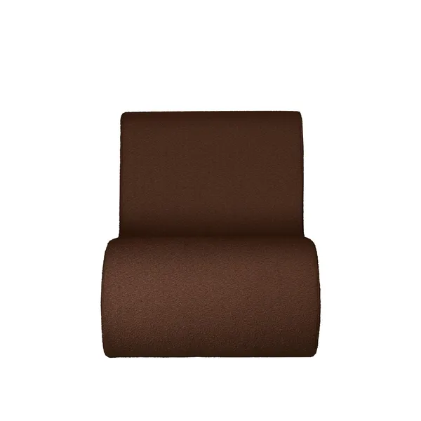 Rouli Center Module Pure Bouclé/Chestnut Brown