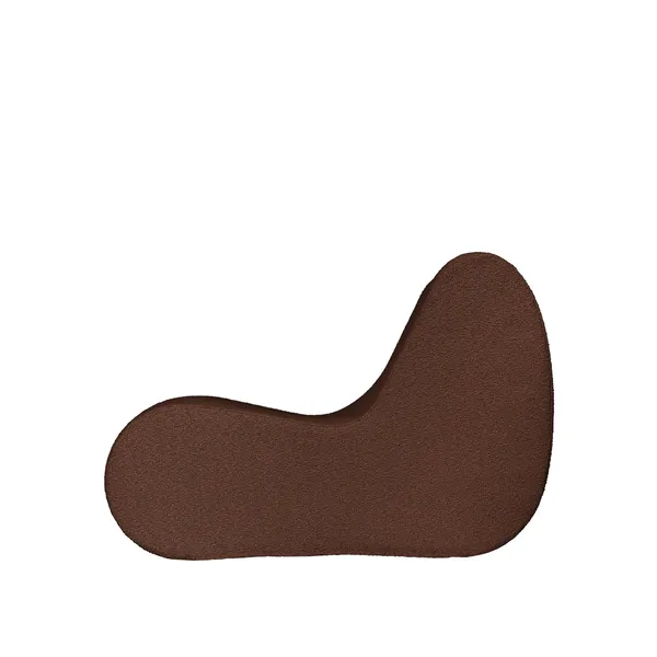 Rouli Center Module Pure Bouclé/Chestnut Brown