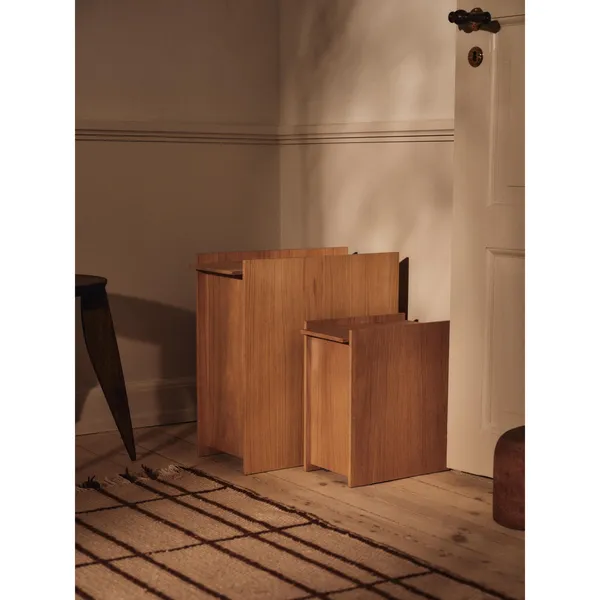 Sama Wooden Trash Can 35 Oak