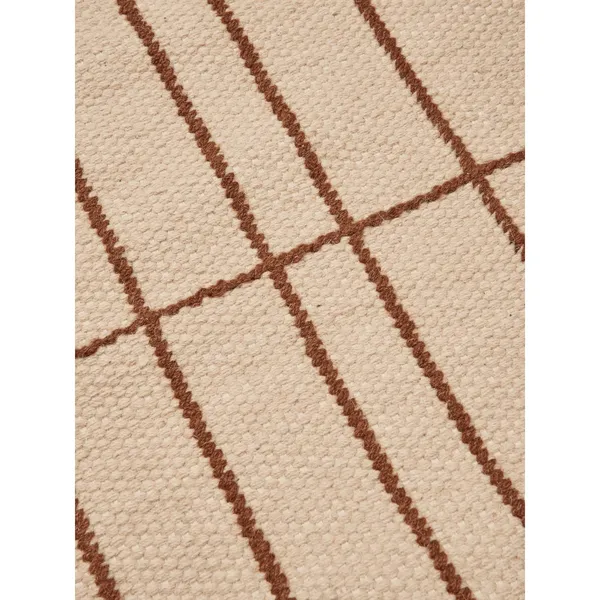 Sen Rug 170x240 Parchment/Chestnut