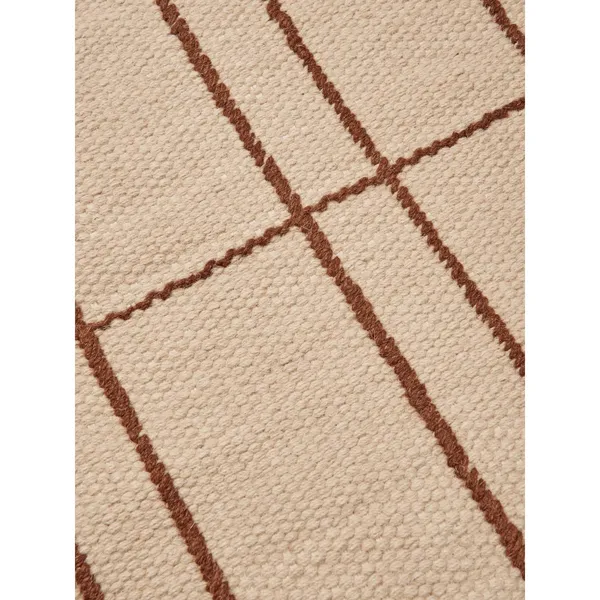 Sen Rug 200x300 Parchment/Chestnut