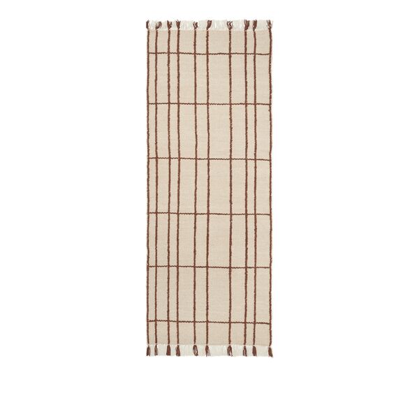 Sen -matto 80x200 pergamentti/kastanja