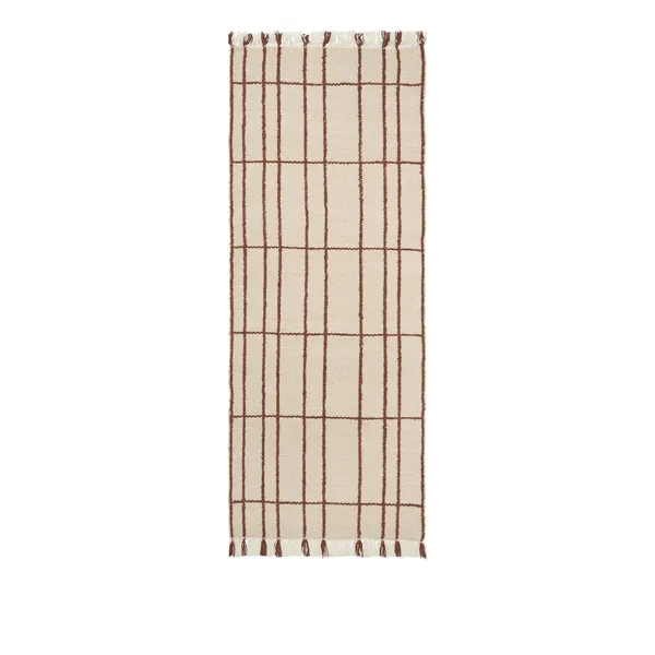 Sen Rug 80x200 Parchment/Chestnut