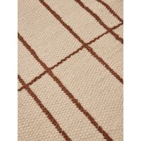 Sen Rug 80x200 Parchment/Chestnut