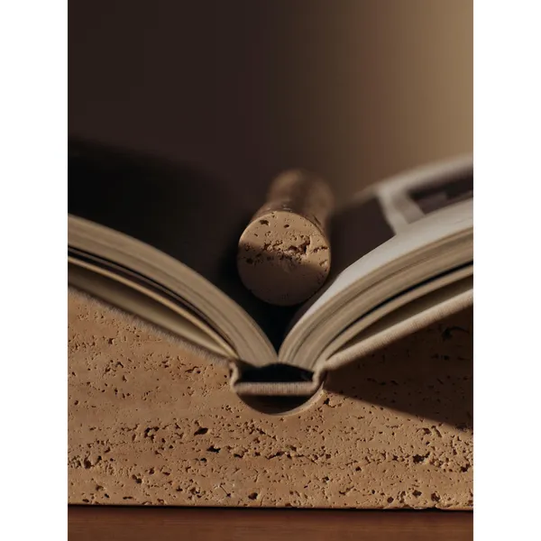 Tvara Bookend Travertine