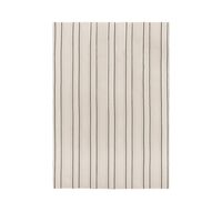 Copriletto Matrimoniale in Twill , Bianco Sporco/ Nero