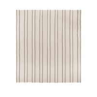Copriletto Matrimoniale in Twill , Bianco Sporco/ Nero