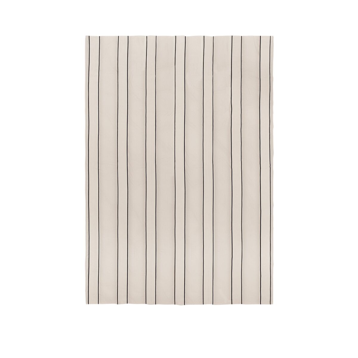 Twill Bedspread Single Off White/ Black