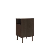 672 Bedside Table Dark Oak